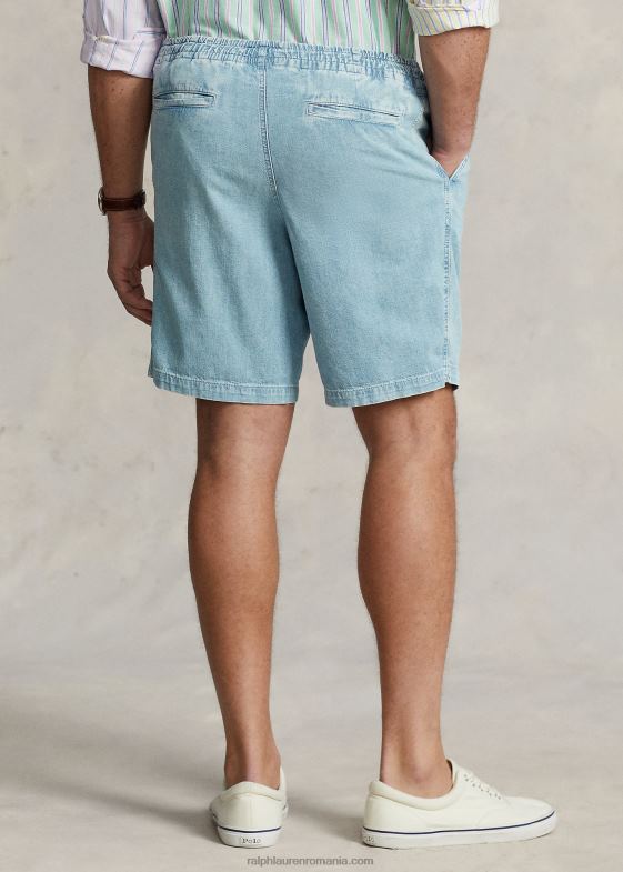 lathan bărbați Ralph Lauren polo prepster scurt din denim 046881616