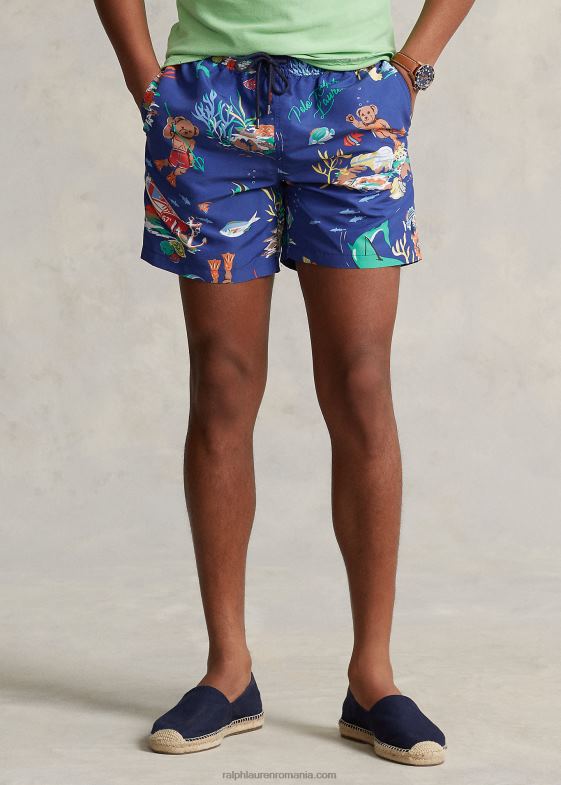 ligi mai jos bărbați Ralph Lauren Trunchi de baie de 5,75 inci pentru urs polo călător 04688562