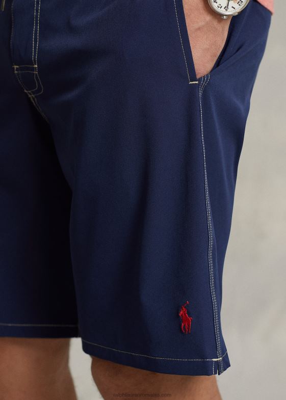 marina newport bărbați Ralph Lauren Trunchi de baie Kailua de 8,5 inchi cu ajustare clasică 04688385