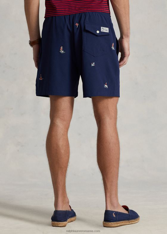 marina newport bărbați Ralph Lauren Trunchiu de baie clasic pentru călători de 5,75 inci 046888564