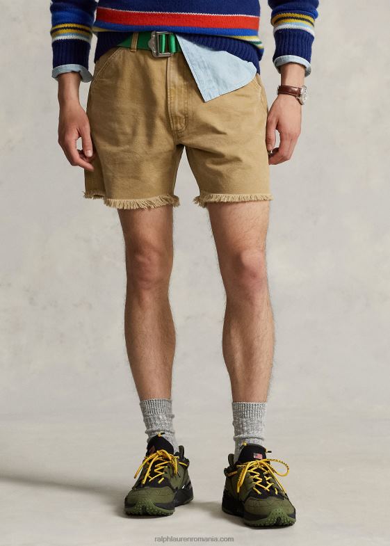 maro rață bărbați Ralph Lauren Pantaloni scurti din pânză de 6 inci, cu potrivire relaxată 046888469