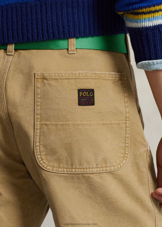 maro rață bărbați Ralph Lauren Pantaloni scurti din pânză de 6 inci, cu potrivire relaxată 046888469