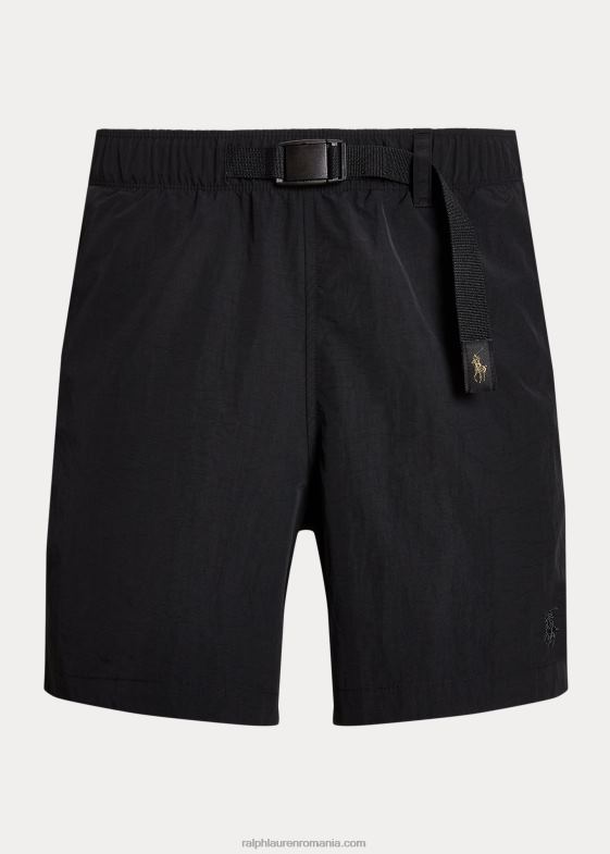 negru bărbați Ralph Lauren Pantalon scurt de 6 inchi, cu potrivire clasică, rezistent la apă 046888438