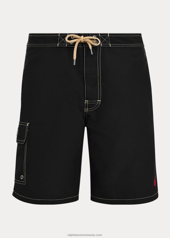 negru bărbați Ralph Lauren Trunchi de baie Kailua de 8,5 inchi cu ajustare clasică 04688382