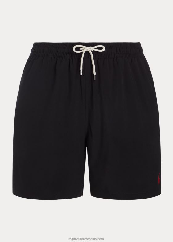 negru bărbați Ralph Lauren Trunchiu de baie clasic pentru călători de 5,75 inci 04688291