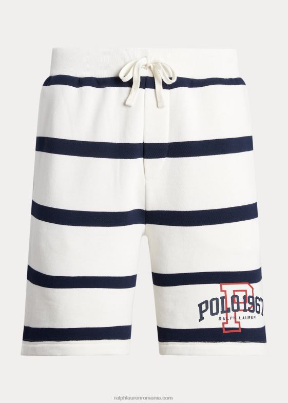 nevis/cruise navy bărbați Ralph Lauren Pantalon scurt din lână cu dungi cu logo de 8,5 inchi 04688917