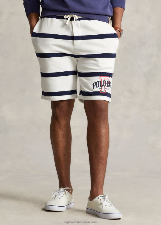 nevis/cruise navy bărbați Ralph Lauren Pantalon scurt din lână cu dungi cu logo de 8,5 inchi 04688917