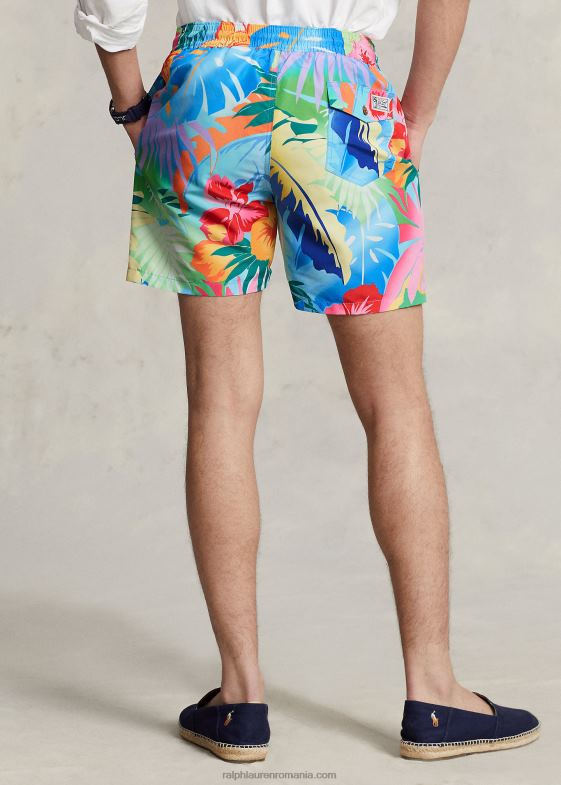 palm cove floral bărbați Ralph Lauren Trunchiu de baie clasic pentru călători de 5,75 inci 04688733