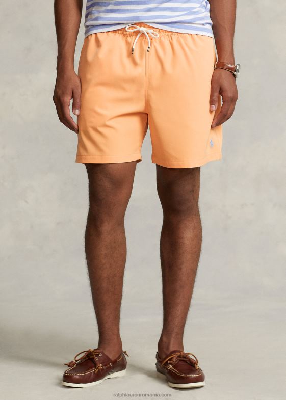 portocaliu deschis bărbați Ralph Lauren Trunchiu de baie clasic pentru călători de 5,75 inci 04688298