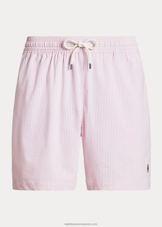 seersucker roz carmel bărbați Ralph Lauren Trunchiu de baie clasic pentru călători de 5,75 inci 04688592