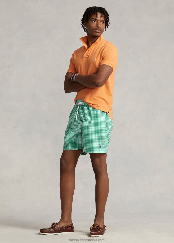 vichy verde cabo bărbați Ralph Lauren Trunchiu de baie clasic pentru călători de 5,75 inci 04688451