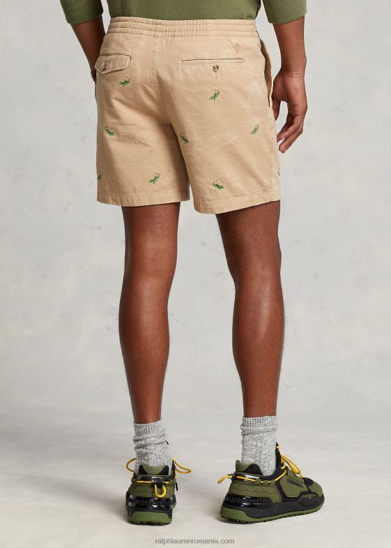 vintage kaki w/geicos ao bărbați Ralph Lauren Scurt scurt elastic elastic cu potrivire clasică de 6 inci 04688104