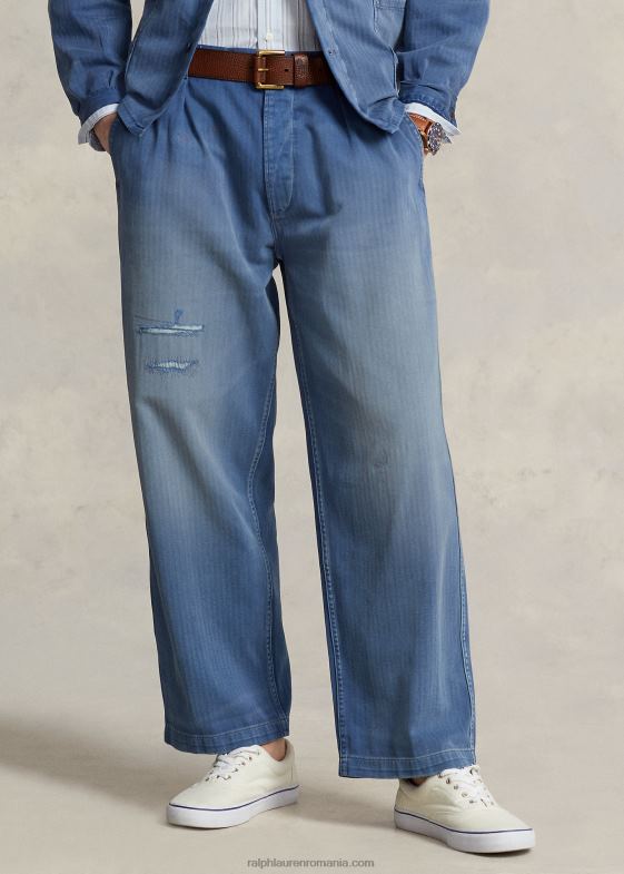 agnew bărbați Ralph Lauren pantaloni burroughs relaxed fit twill 04688973