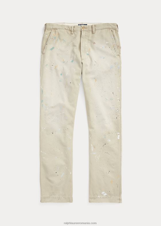 cedarhurst bărbați Ralph Lauren pantalon salinger cu ajustare dreaptă distressed 0468899