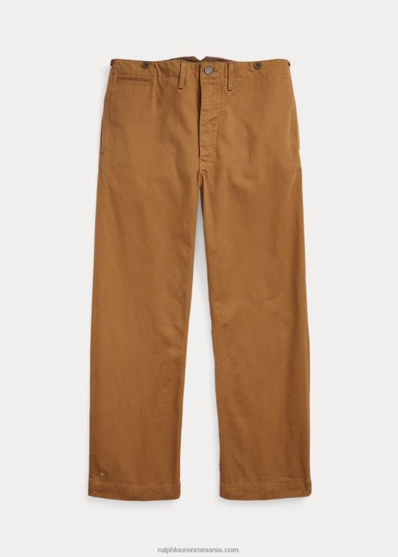 clătire kaki bărbați Ralph Lauren pantalon chino de câmp cu cataramă la spate 046881751