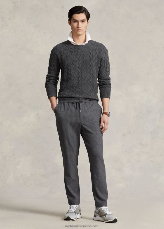 cu dungi gri bărbați Ralph Lauren pantalon neale prepster classic tapered fit 04688858