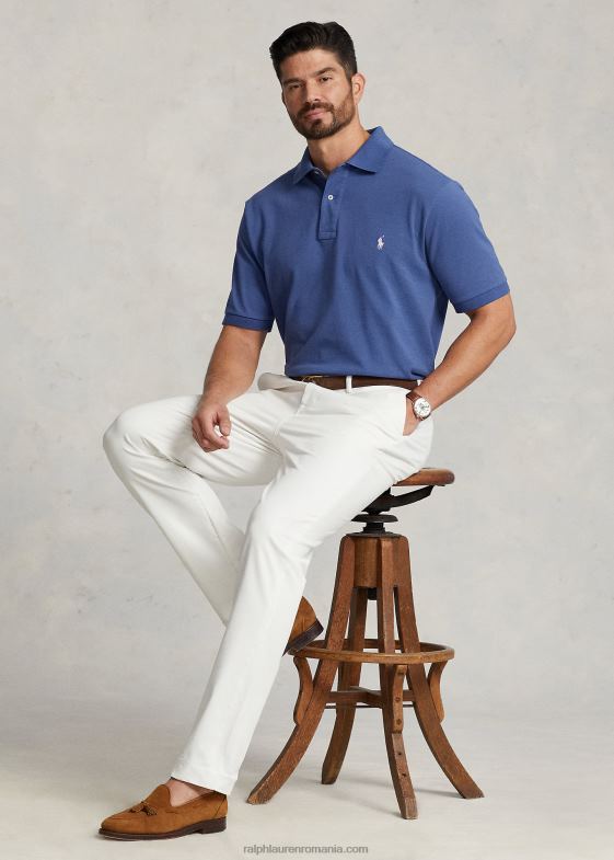 deckwash alb bărbați Ralph Lauren pantalon chino stretch cu potrivire clasică 046881659