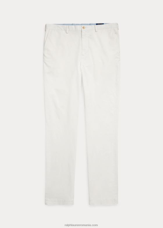 deckwash alb bărbați Ralph Lauren pantalon chino stretch cu potrivire clasică 046881659