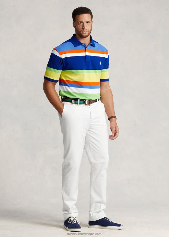 deckwash alb bărbați Ralph Lauren pantalon chino stretch cu potrivire clasică 046881864