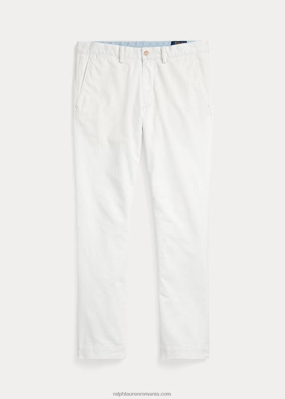 deckwash alb bărbați Ralph Lauren pantaloni chino stretch spălați, toate se potrivesc 046888386