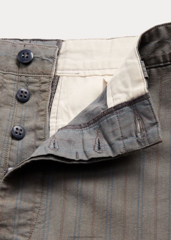 dungă bleumarin decolorată bărbați Ralph Lauren pantalon chino de câmp în dungi 046881792