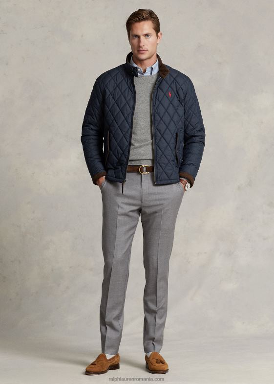 gri jaliu bărbați Ralph Lauren pantalon slim din twill de lână 04688734