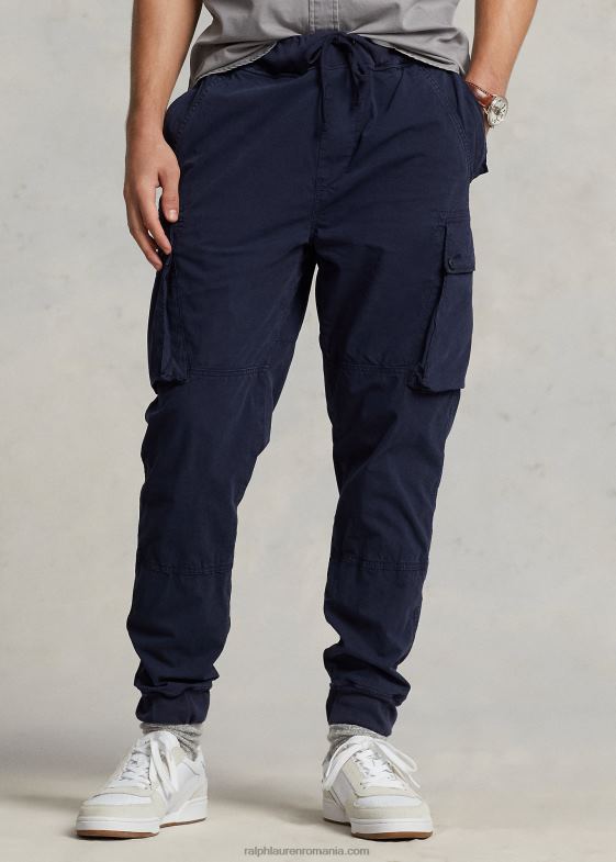 marina newport bărbați Ralph Lauren pantalon cargo din poplin cu croială conică clasică 04688596
