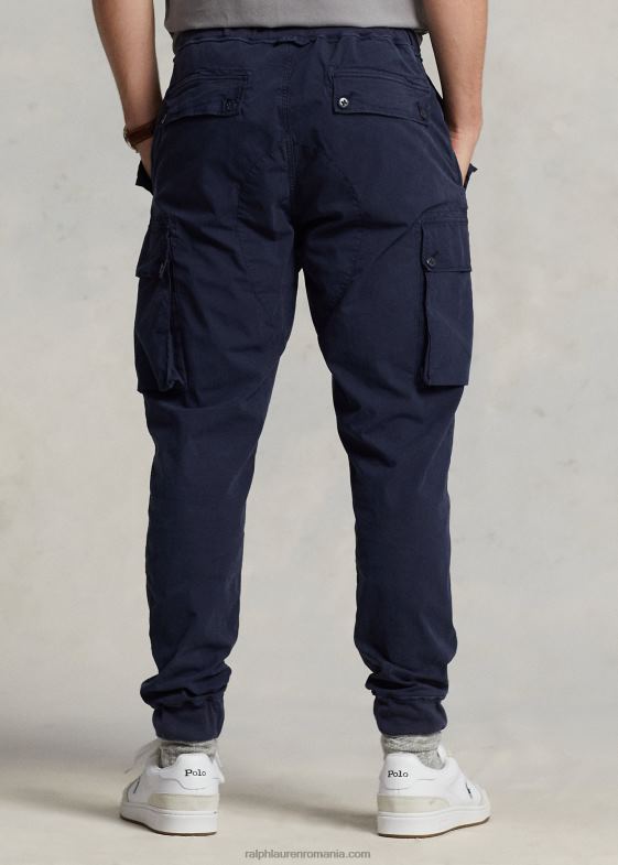 marina newport bărbați Ralph Lauren pantalon cargo din poplin cu croială conică clasică 04688596