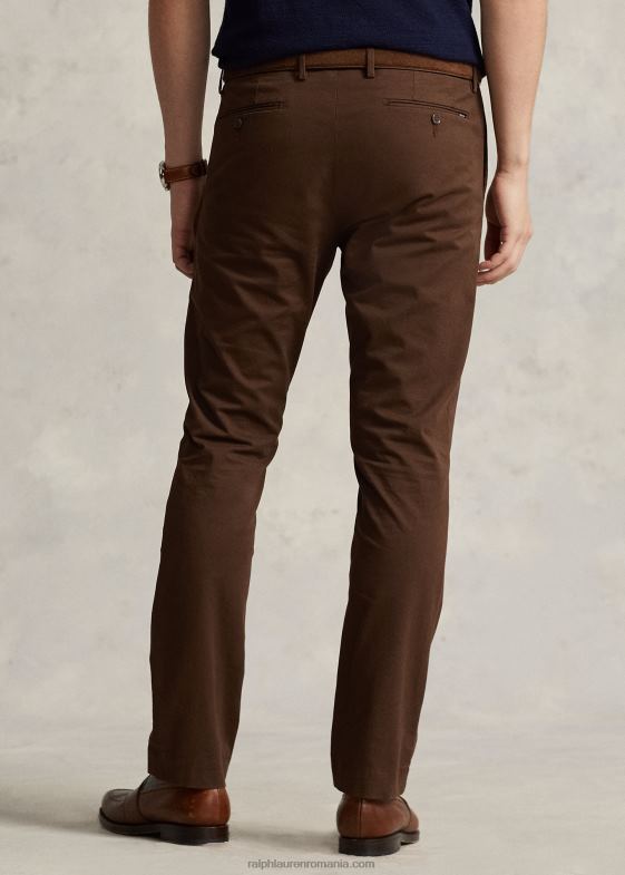 ramură maro bărbați Ralph Lauren pantalon chino stretch slim fit 04688470