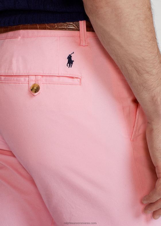 roz carmel bărbați Ralph Lauren pantaloni chino stretch spălați, toate se potrivesc 046888389