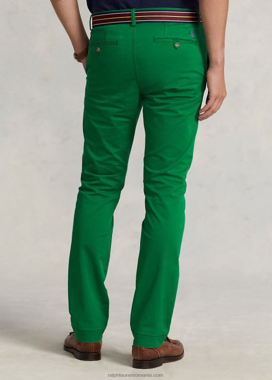 verde atletic bărbați Ralph Lauren pantaloni chino stretch spălați, toate se potrivesc 046888393