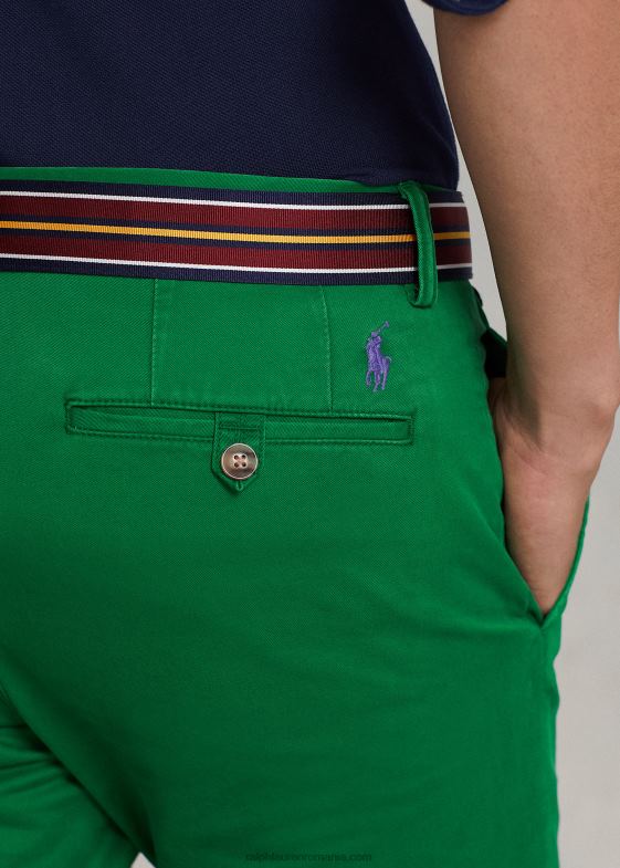 verde atletic bărbați Ralph Lauren pantaloni chino stretch spălați, toate se potrivesc 046888393
