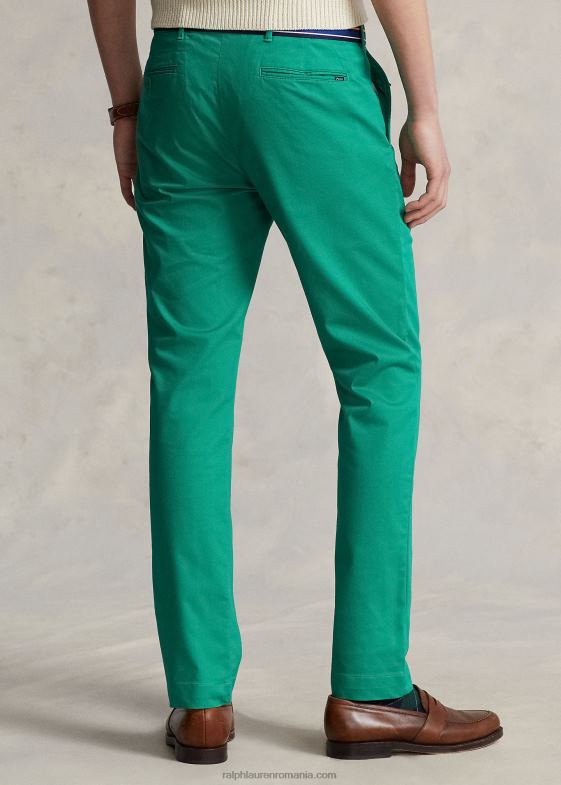 verde de croazieră bărbați Ralph Lauren pantaloni chino de performanță stretch slim fit 04688926