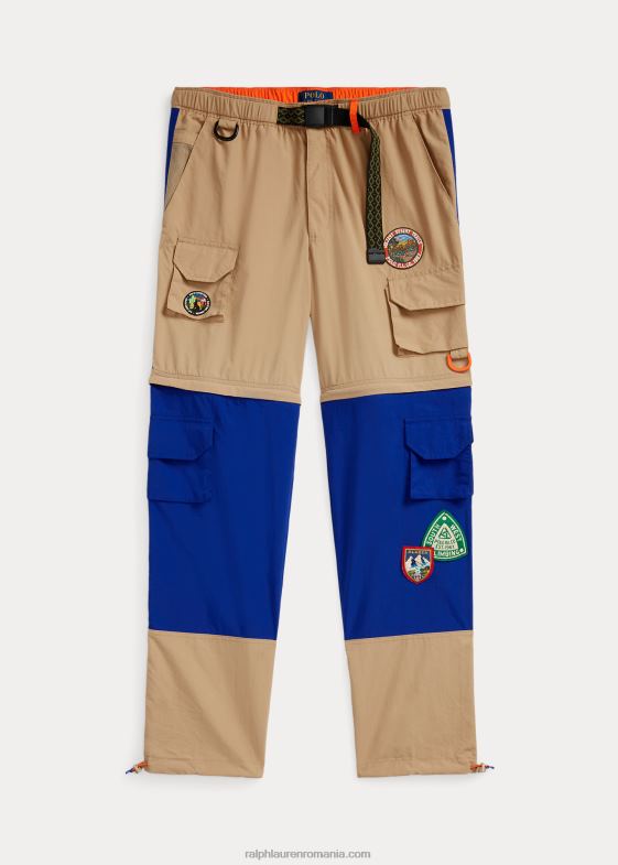 vintage kaki/city royal bărbați Ralph Lauren pantalon convertibil de drumeție hidrofug 046888497