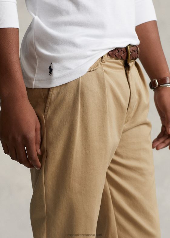 alb bărbați Ralph Lauren decolteu cu nervuri din amestec de bumbac 046888639