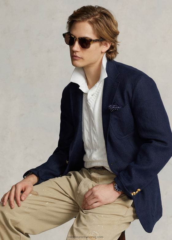 alb bărbați Ralph Lauren vesta pulover din bumbac tricot cablu 04688507