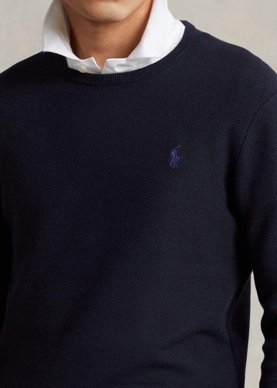 erica marinei bărbați Ralph Lauren pulover din bumbac din tricot plasă 04688670