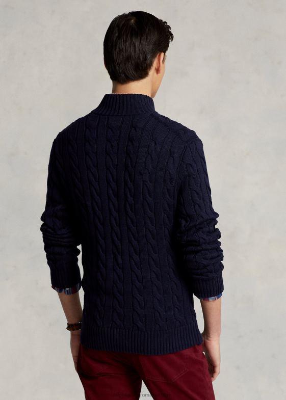 marina de vânători bărbați Ralph Lauren pulover din bumbac tricot cablu 046881131