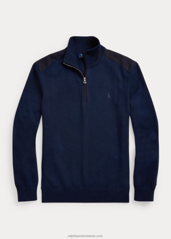 marina piper bărbați Ralph Lauren pulover hibrid cu fermoar sfert 046881159