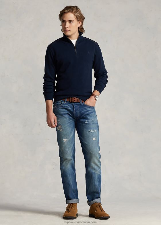 marina piper bărbați Ralph Lauren pulover hibrid cu fermoar sfert 046881159