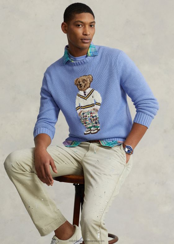 moale regal bărbați Ralph Lauren pulover din bumbac ursuleț polo 04688835