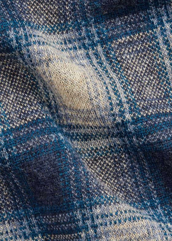 multi albastru bărbați Ralph Lauren pulover cămașă de lucru din lână-cașmir în carouri 046881740