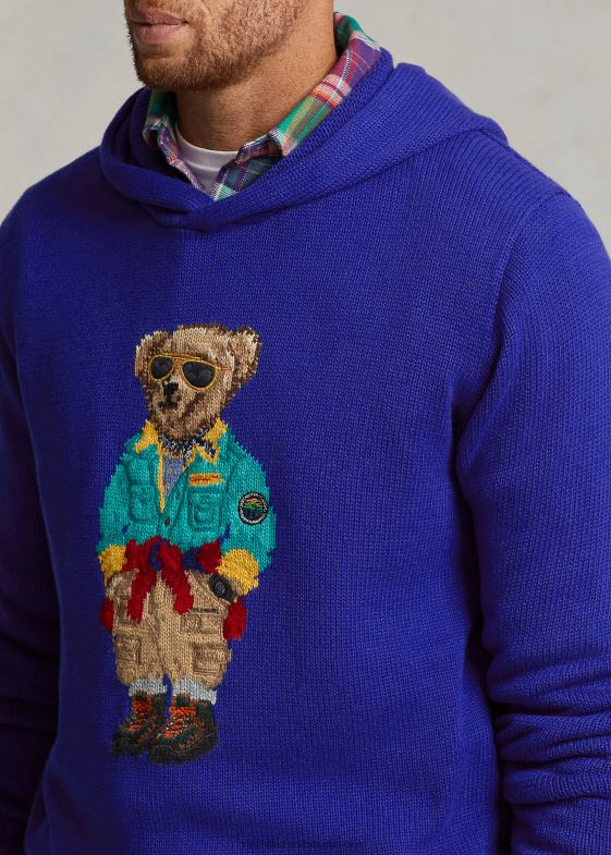 oraș regal bărbați Ralph Lauren pulover cu glugă urs polo 046881403