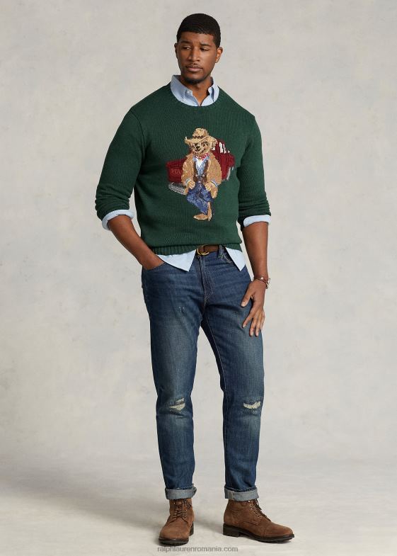 pădure nouă bărbați Ralph Lauren pulover din bumbac ursuleț polo 046881650