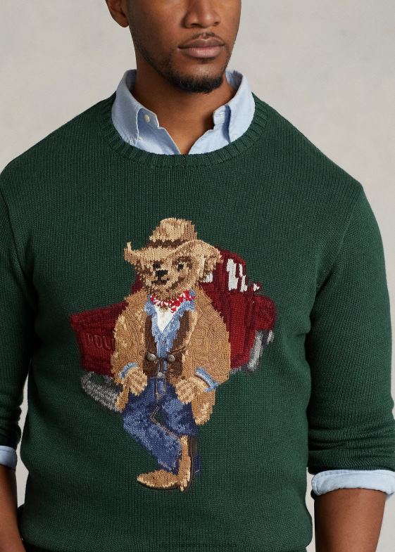 pădure nouă bărbați Ralph Lauren pulover din bumbac ursuleț polo 046881650