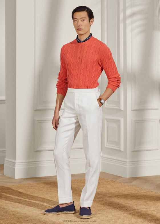 pepene bărbați Ralph Lauren pulover din cașmir din tricot cablu 0468871