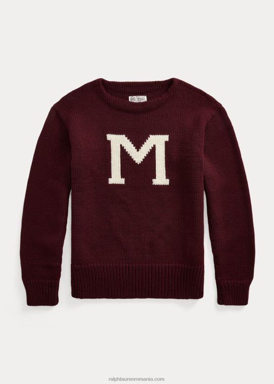 rubin bogat bărbați Ralph Lauren puloverul „m” din colecția Morehouse 046881266