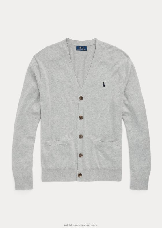 si peste erica bărbați Ralph Lauren cardigan din bumbac cu decolteu în V 04688397