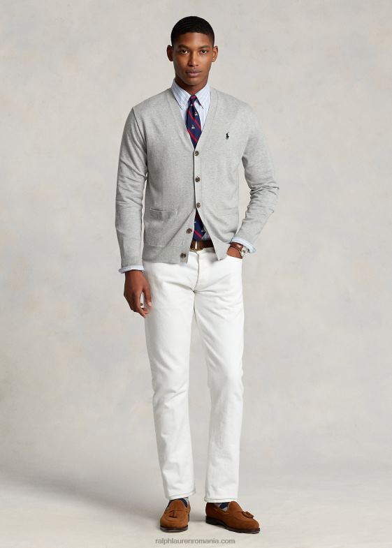 si peste erica bărbați Ralph Lauren cardigan din bumbac cu decolteu în V 04688397