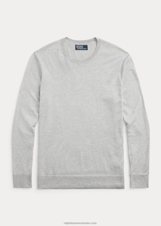si peste erica bărbați Ralph Lauren pulover din bumbac cu gât 046881068